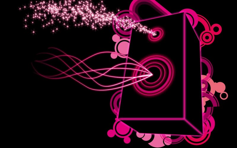 pink abstract speaker design