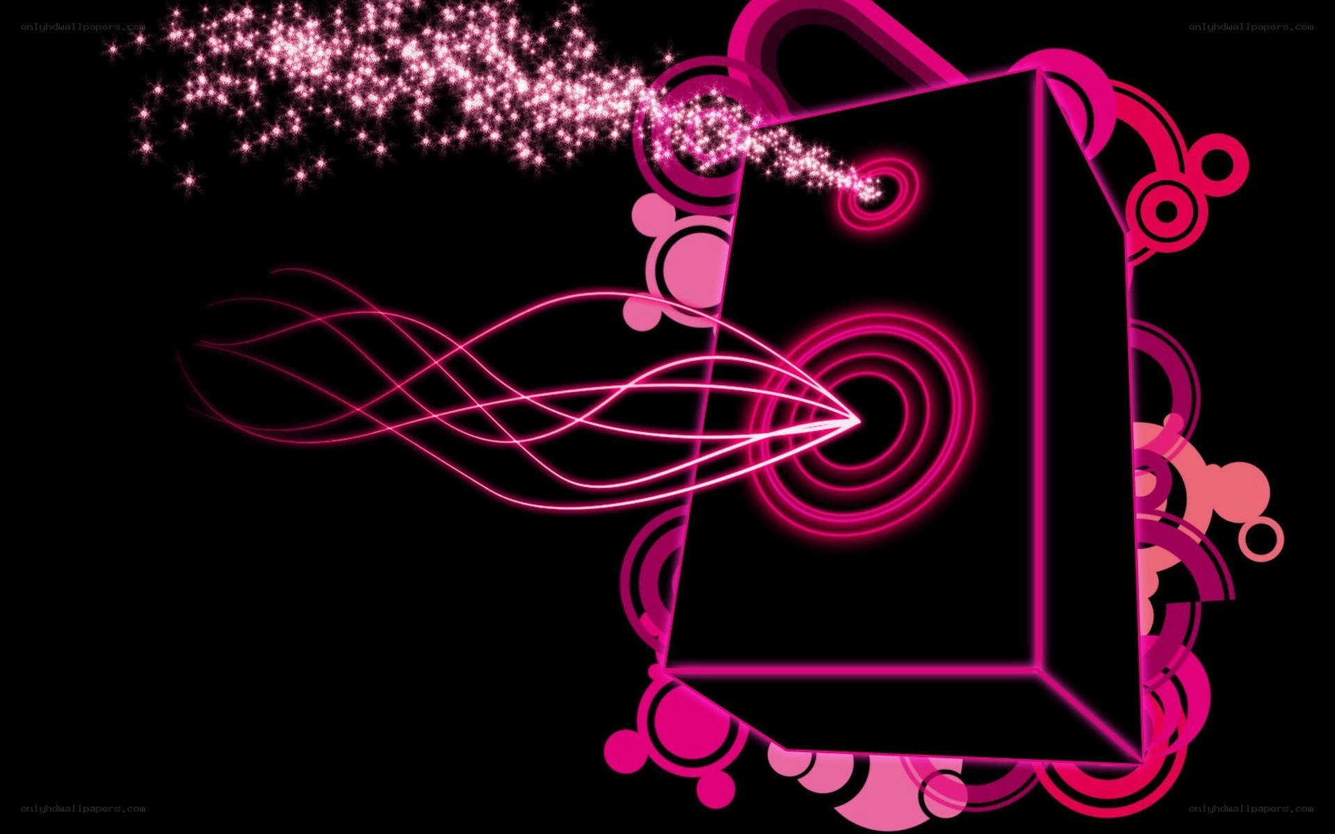 pink abstract speaker design