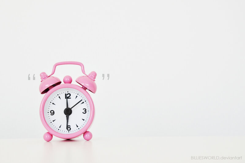 Pink Alarm Clock — Minimalist