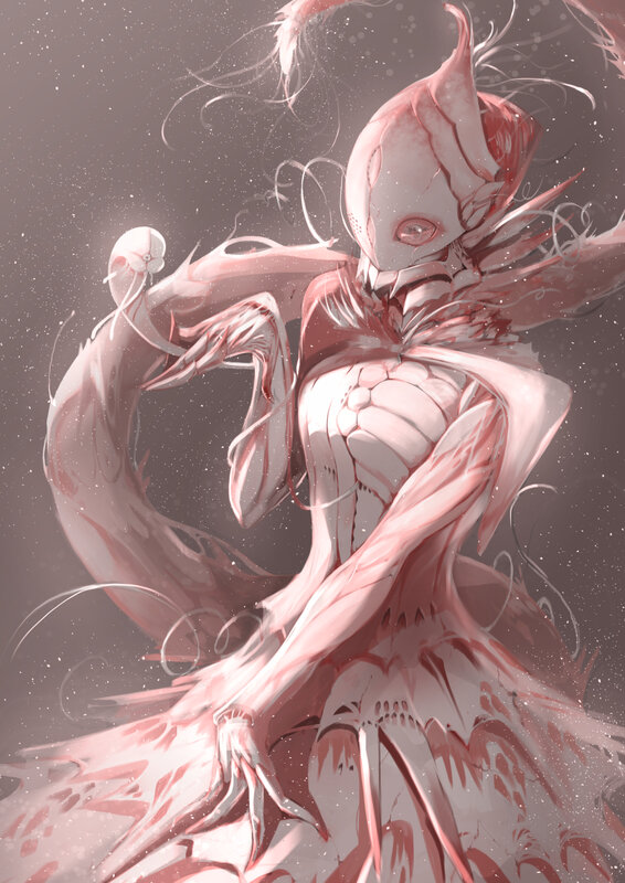 Pink Alien Creature — Dramatic