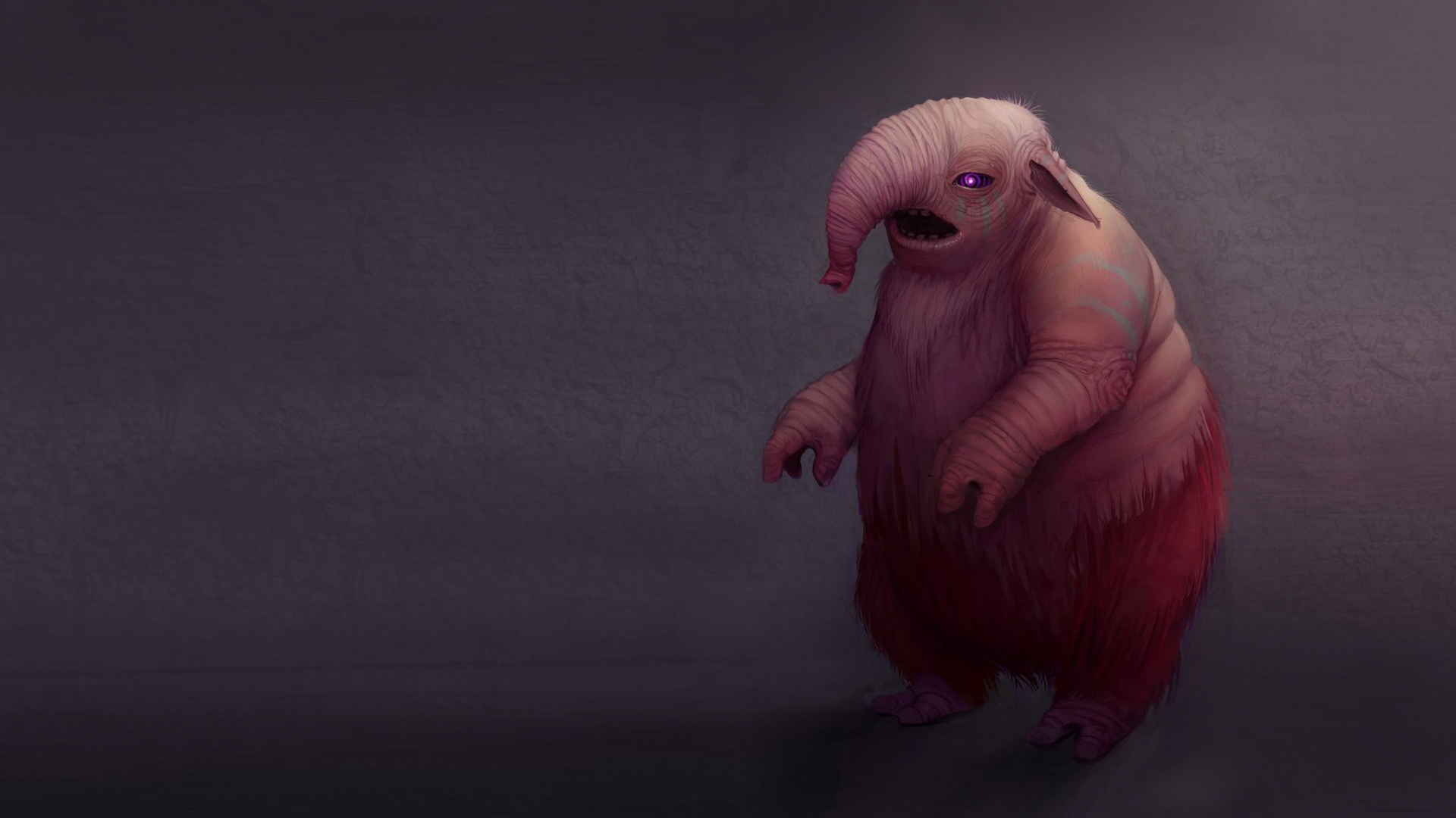 pink alien creature