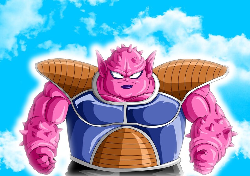 Pink alien warrior in armor