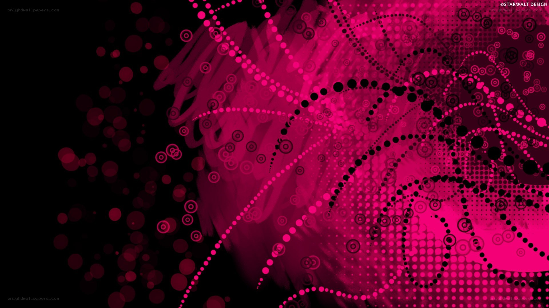pink and black abstract design