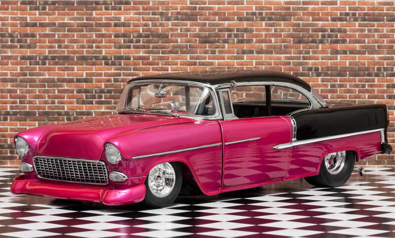 Pink and Black Car