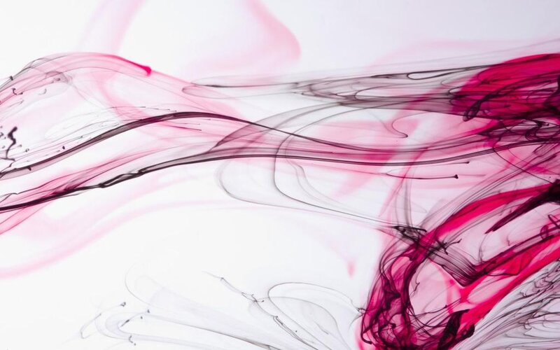 Pink and Black Ink Swirls