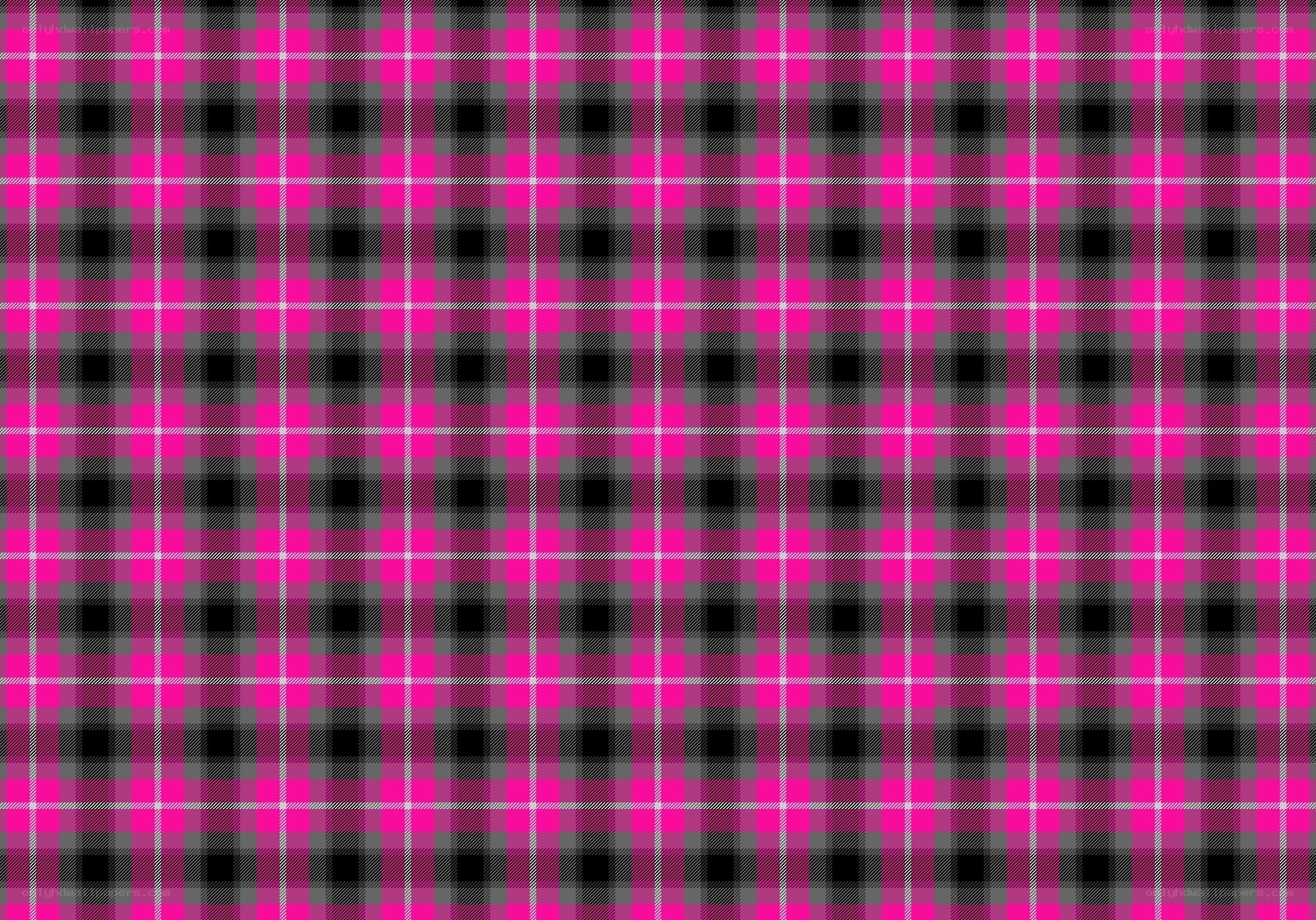 pink and black plaid pattern