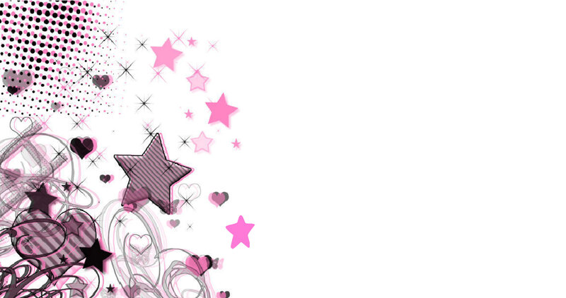 pink and black star design