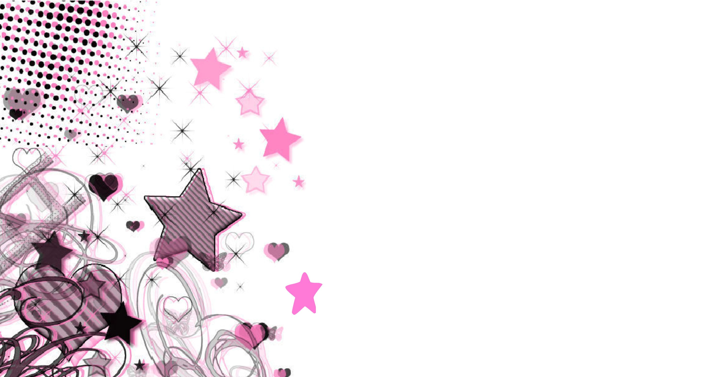 pink and black star design