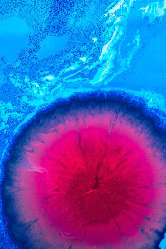 Pink and Blue Abstract Pattern