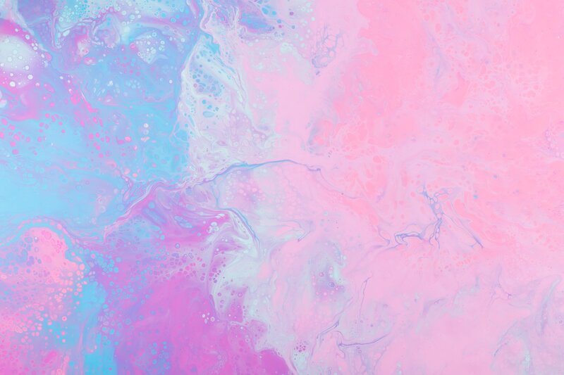 Pink and Blue Liquid Swirls