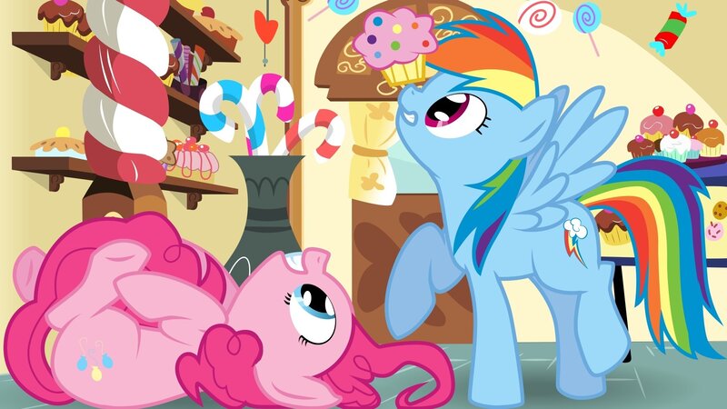 Pink and Blue Ponies — Playful