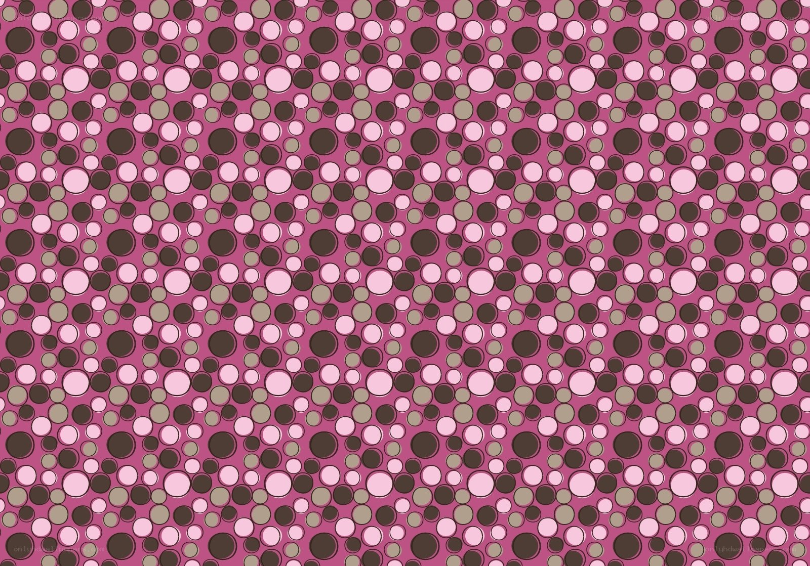 pink and brown polka dot pattern