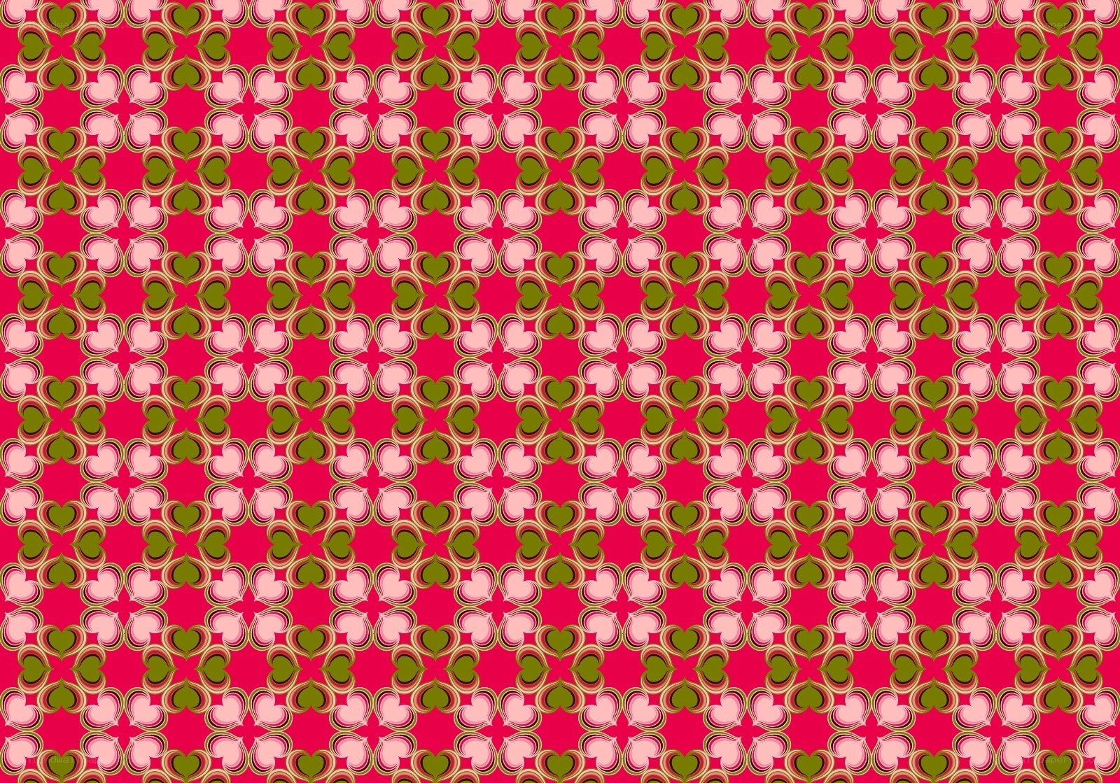 pink and green floral pattern