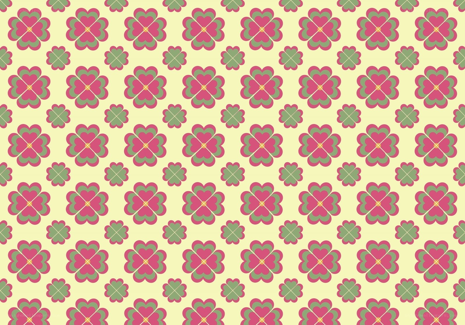 pink and green floral pattern
