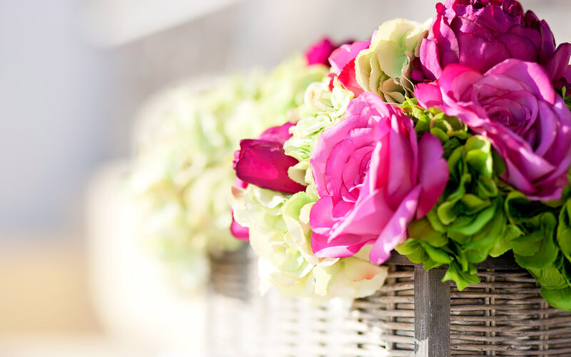 Pink and Green Flowers — Calm