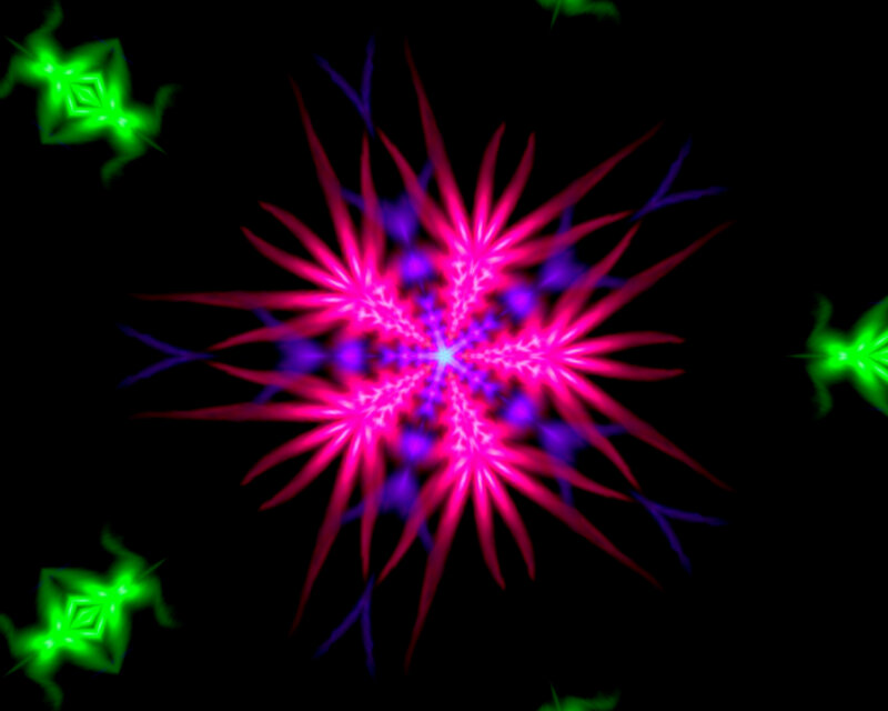 Pink and Green Fractal