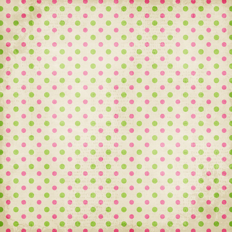 pink and green polka dots