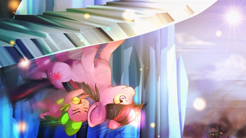 Pink and Green Ponies