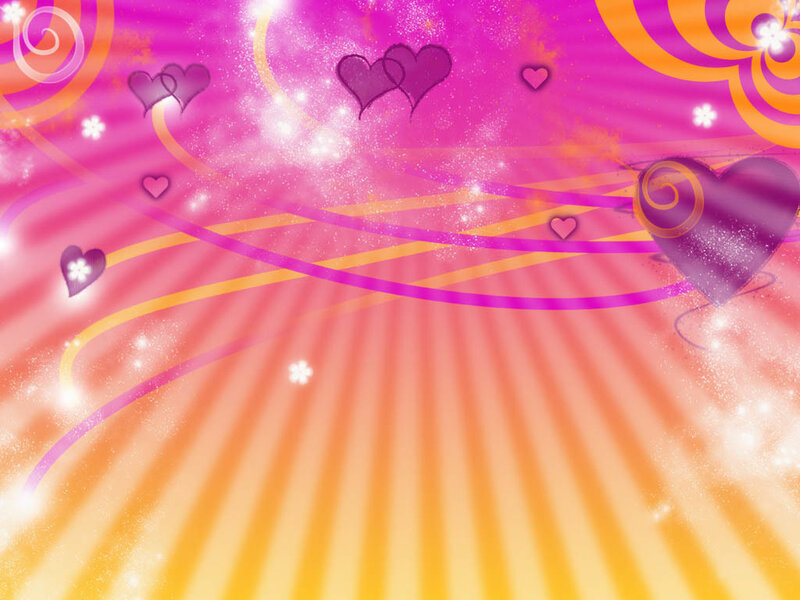 pink and orange heart background