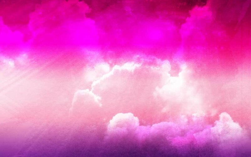 Pink and Purple Clouds — Dreamy, Digital Art