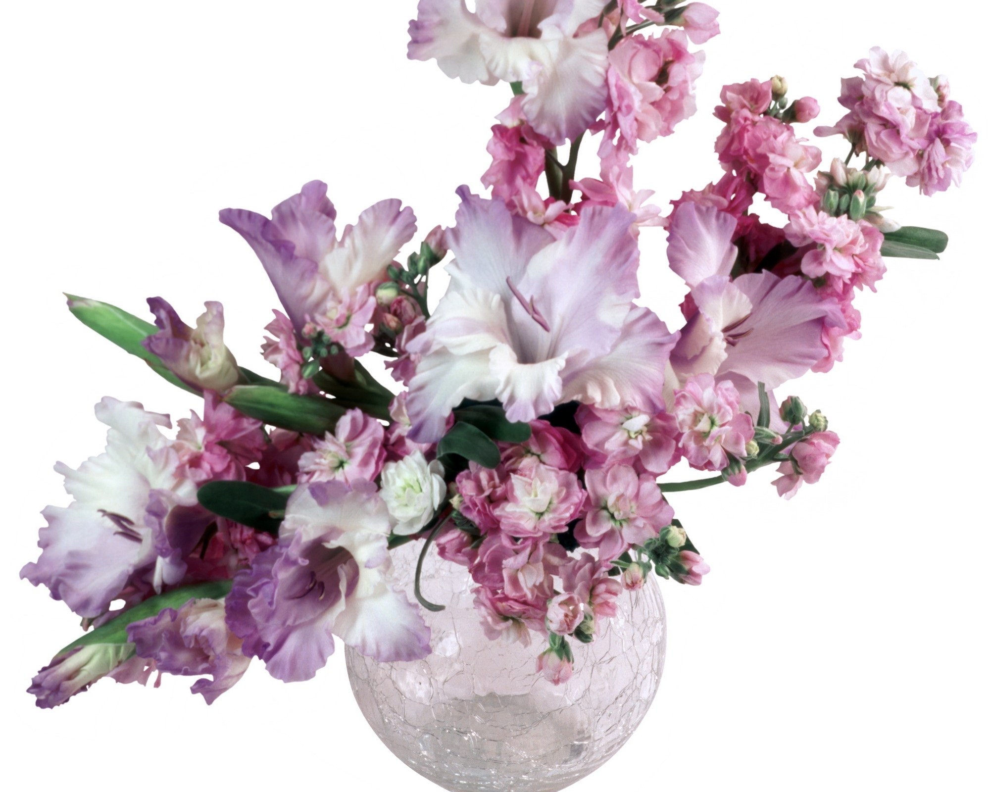 Pink and purple flower arrangement
