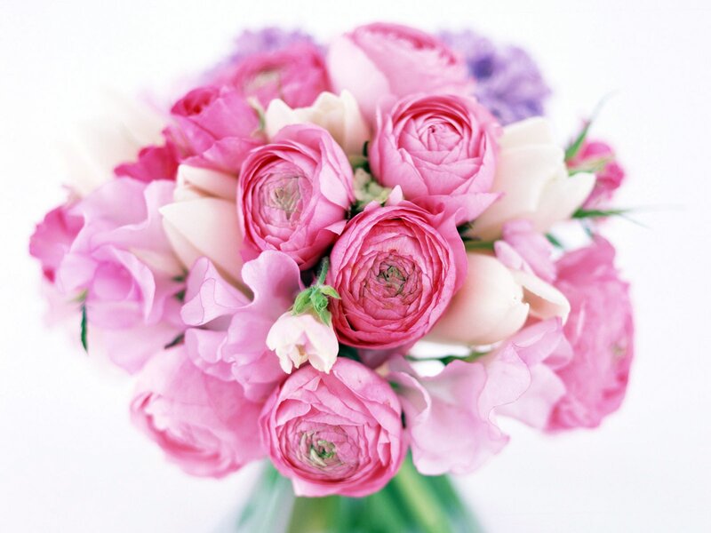 Pink and purple flower bouquet