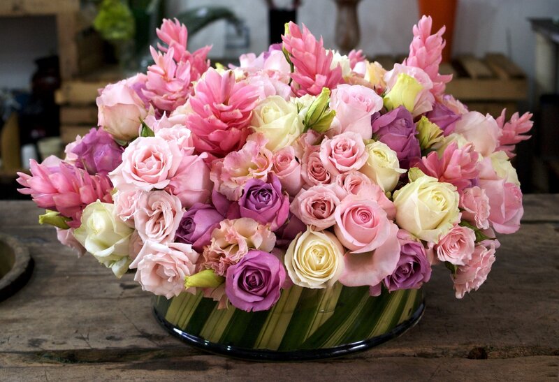 Pink and Purple Flower Bouquet — Calm, Photograph