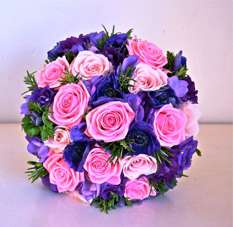 Pink and Purple Flower Bouquet — Calm