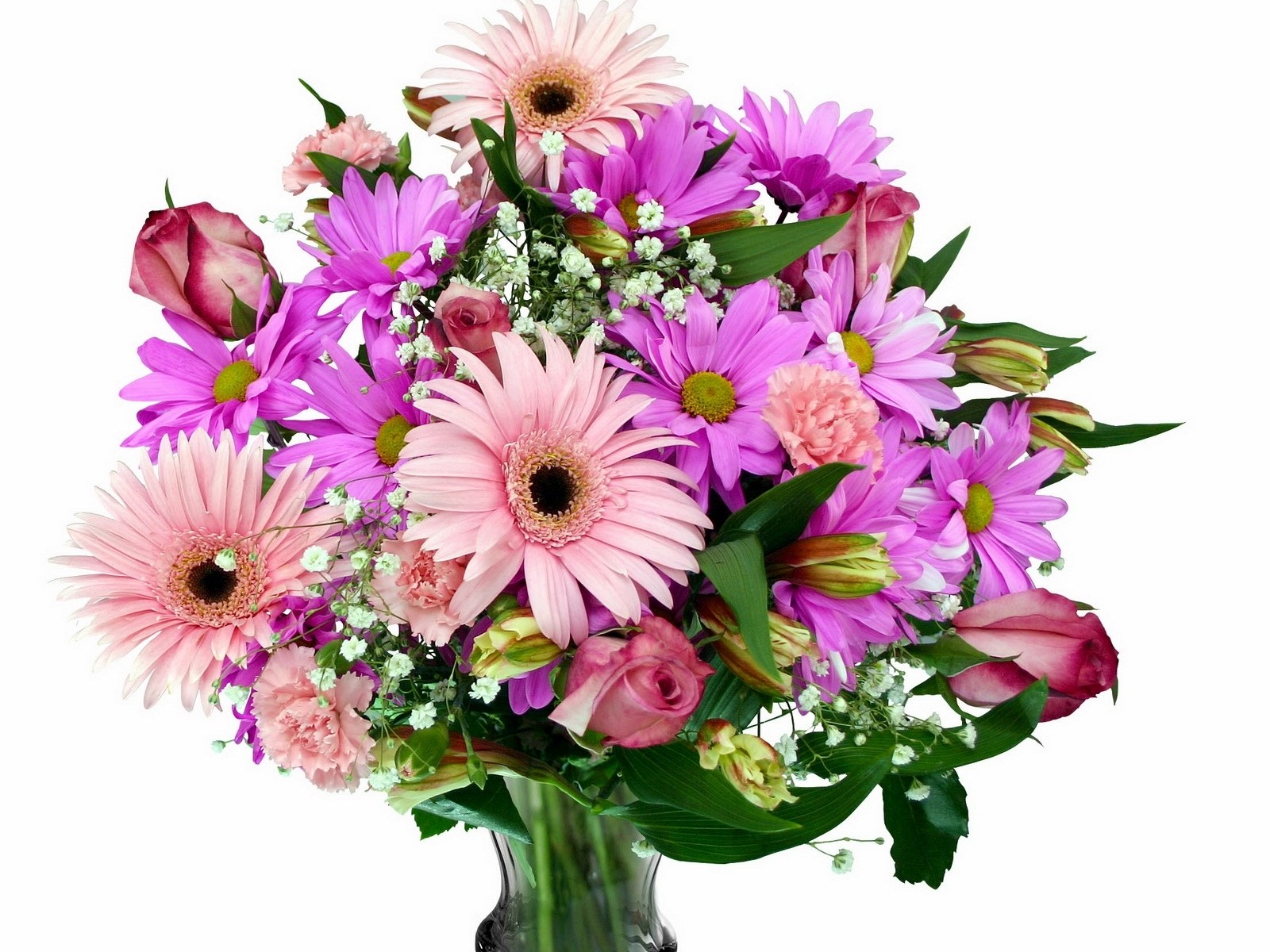 Pink and purple flower bouquet