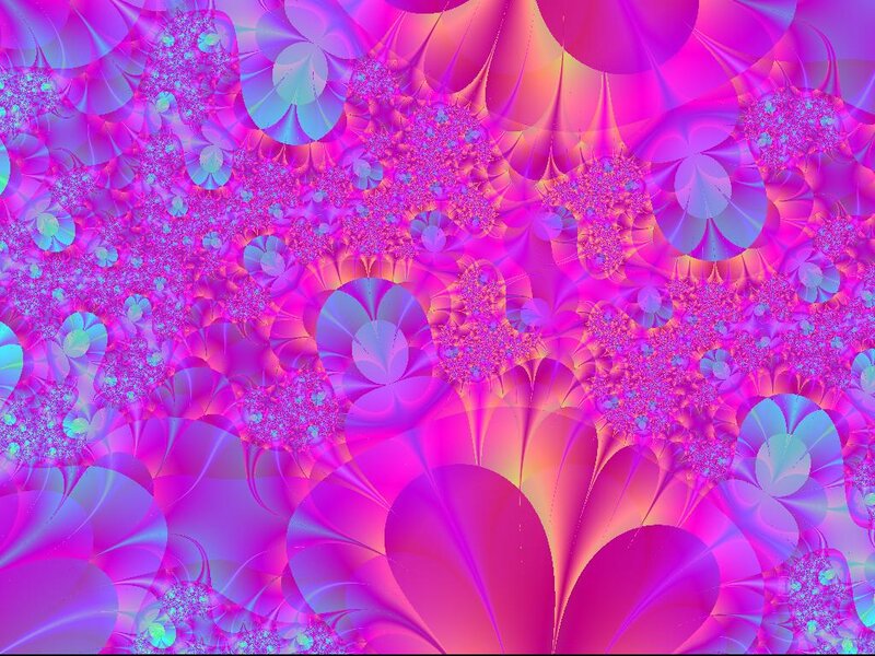 Pink and Purple Fractal Pattern