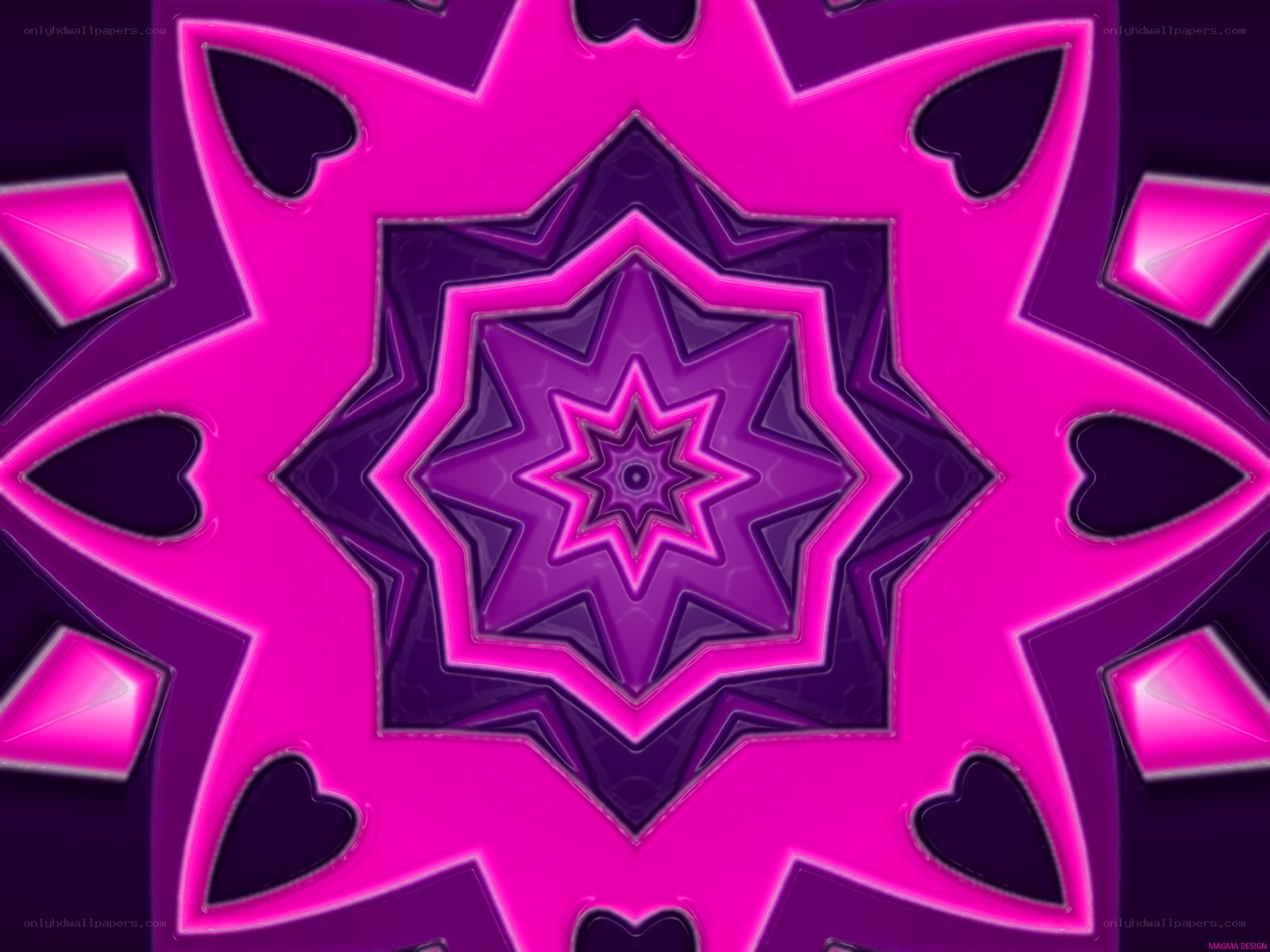 pink and purple mandala
