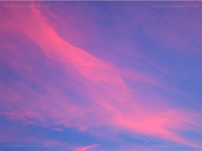Pink and purple sunset sky