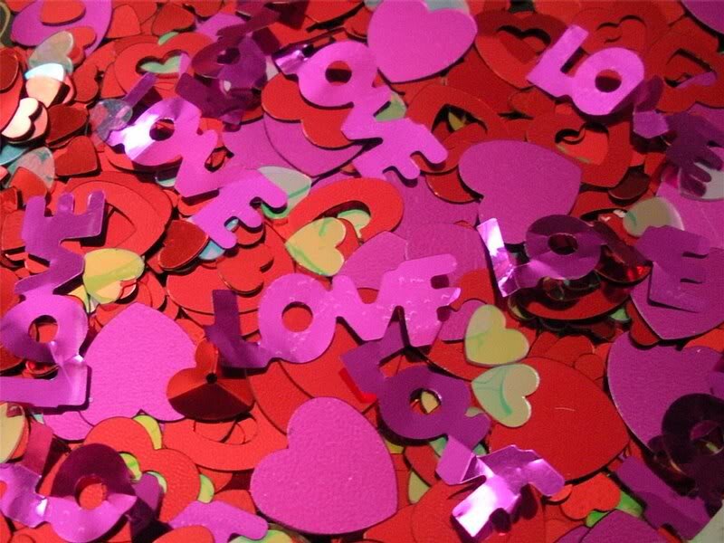 Pink and Red Confetti