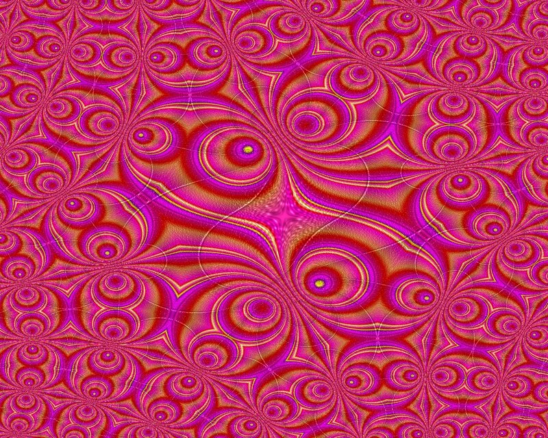 Pink and Red Fractal Pattern