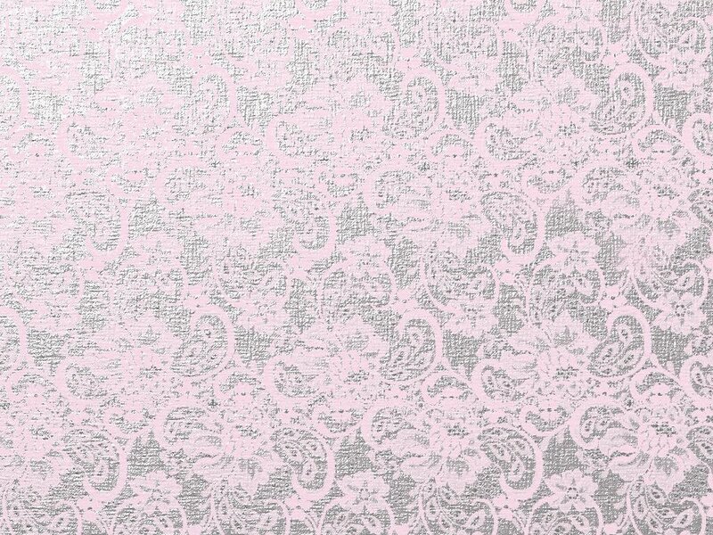 pink and silver paisley fabric