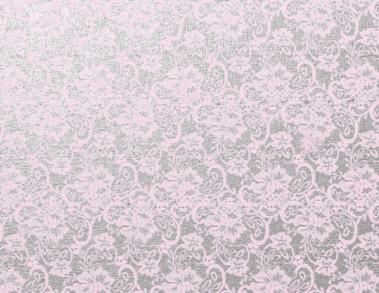 pink and silver paisley pattern