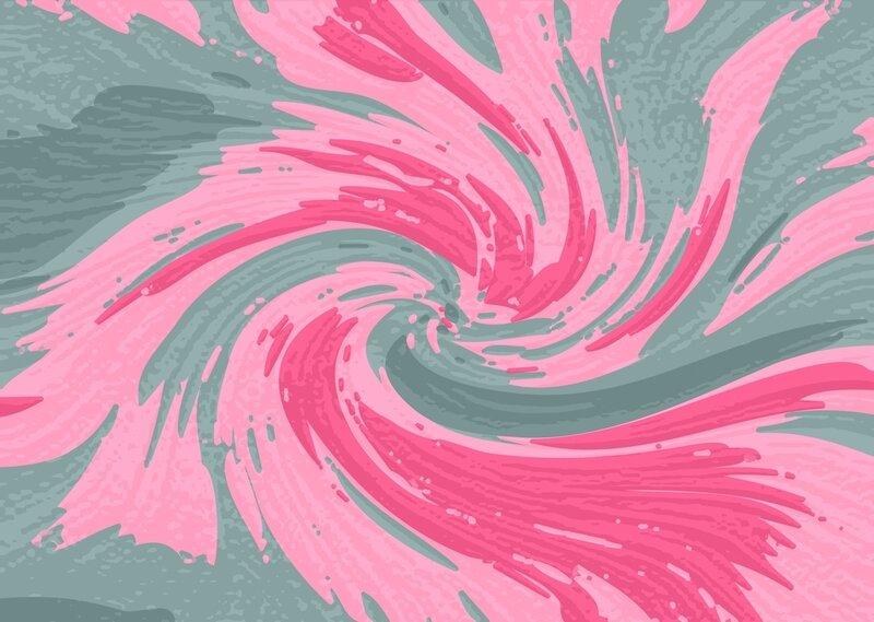pink and teal swirl pattern