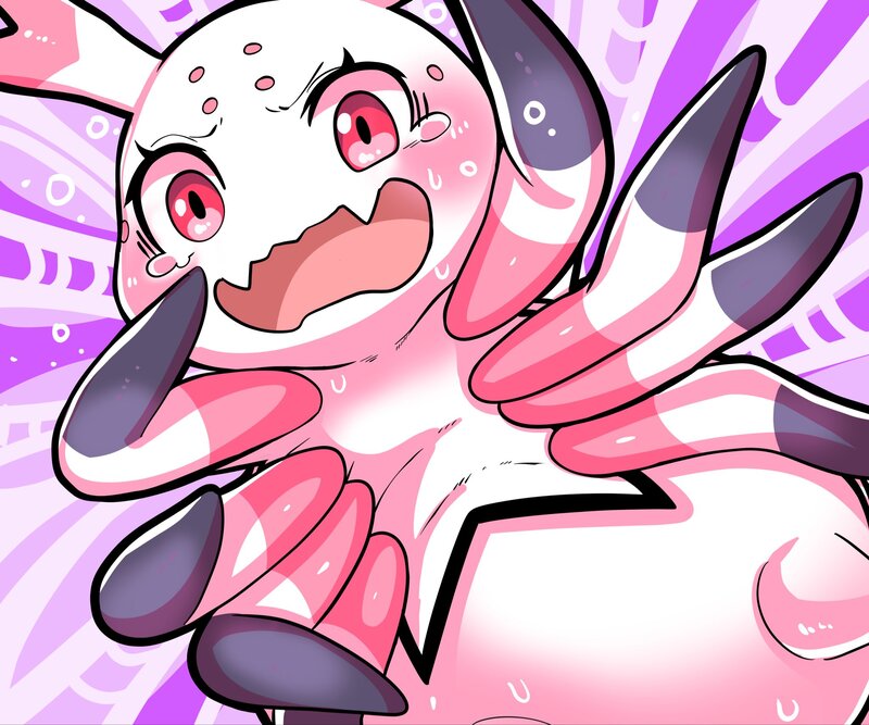 Pink and White Creature