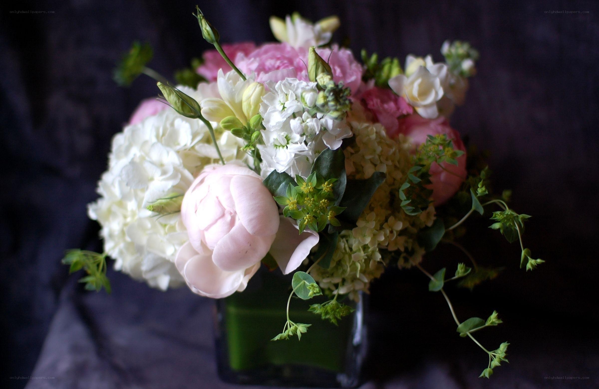 Pink and white flower bouquet