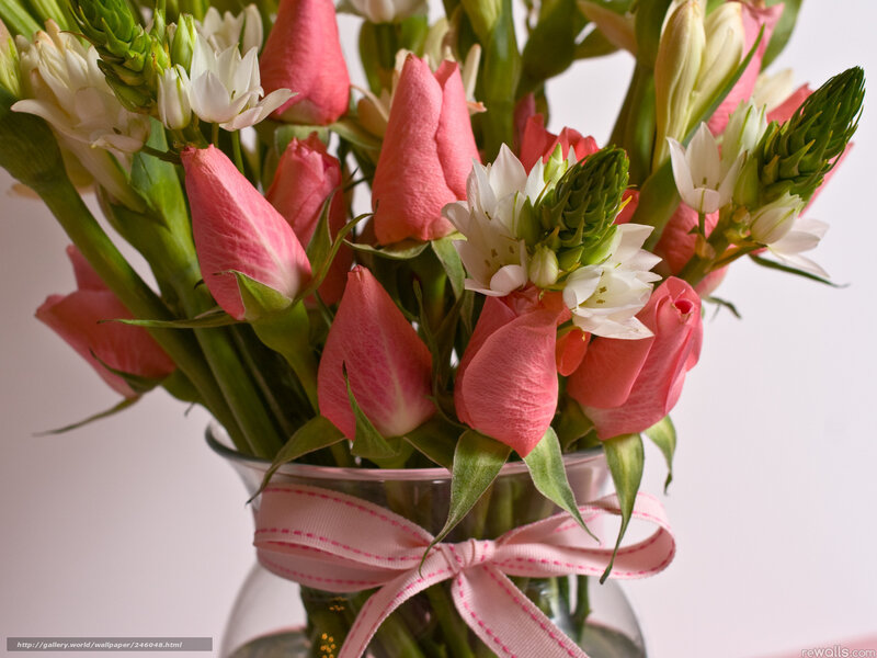 Pink and white flower bouquet