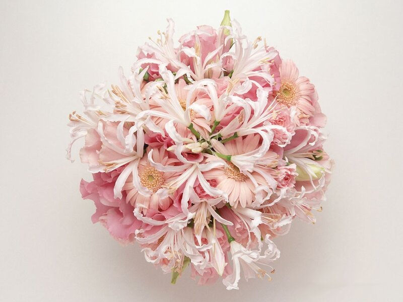 Pink and white flower bouquet