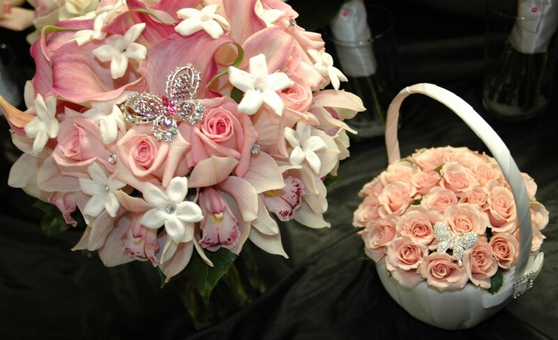 Pink and White Flower Bouquet — Elegant, Photograph, Flower Arrangement