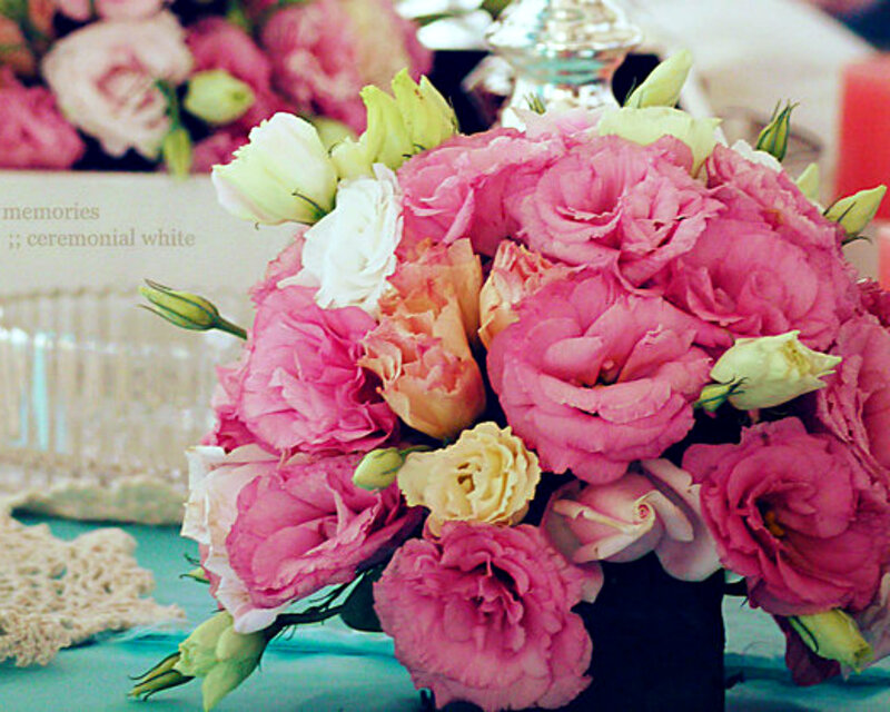 Pink and White Flower Bouquet — Elegant, Photograph