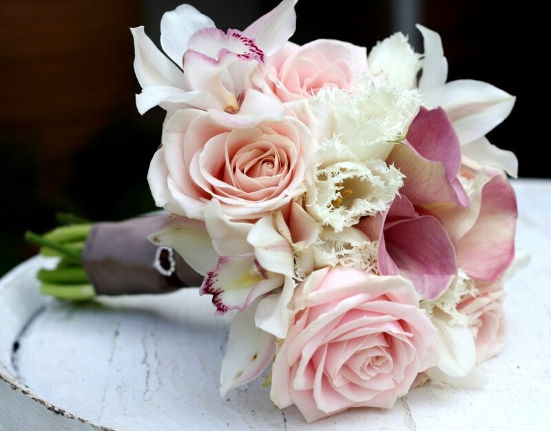 Pink and White Flower Bouquet — Serene