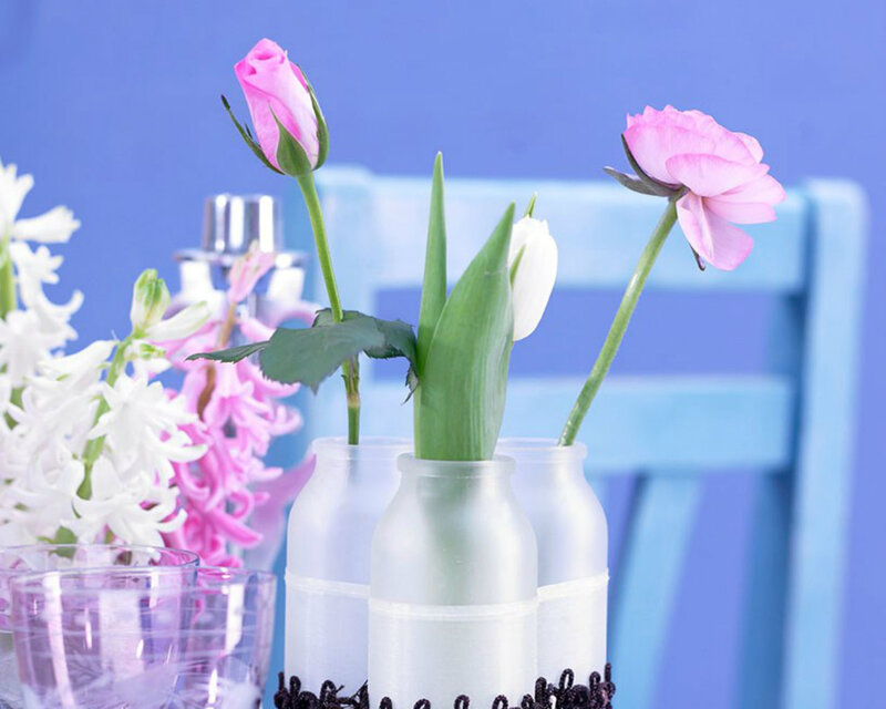Pink and White Flowers — Blue, Calm