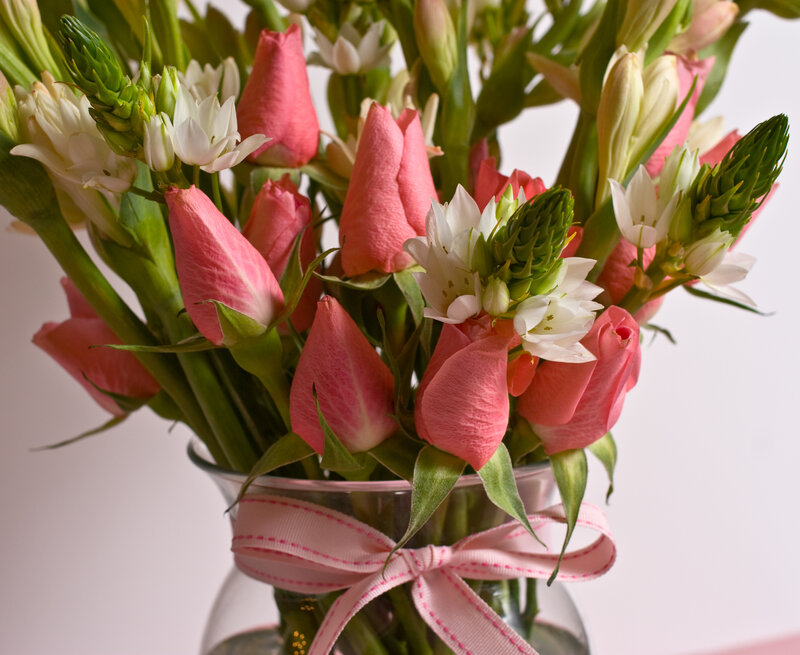 Pink and White Flowers — Calm, Photograph