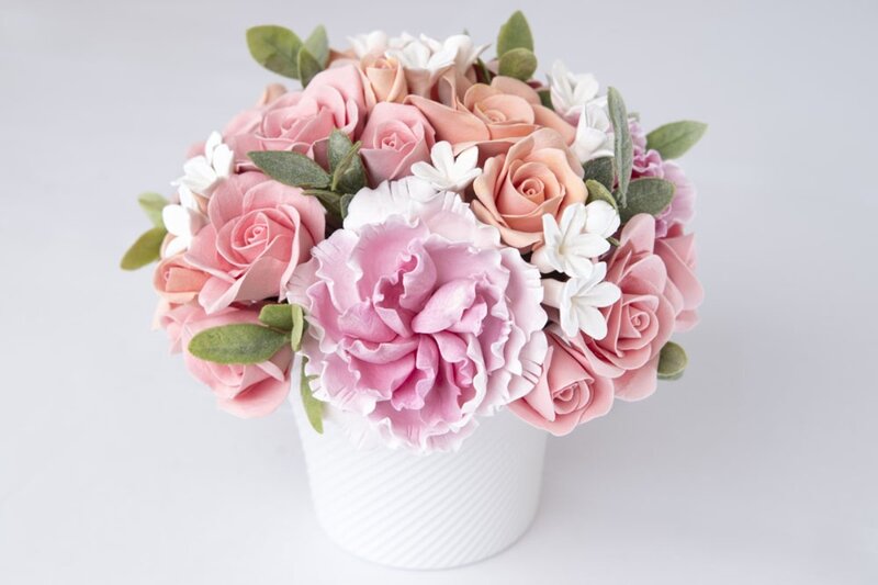 Pink and White Flowers — Serene, Photograph, Green Leaves