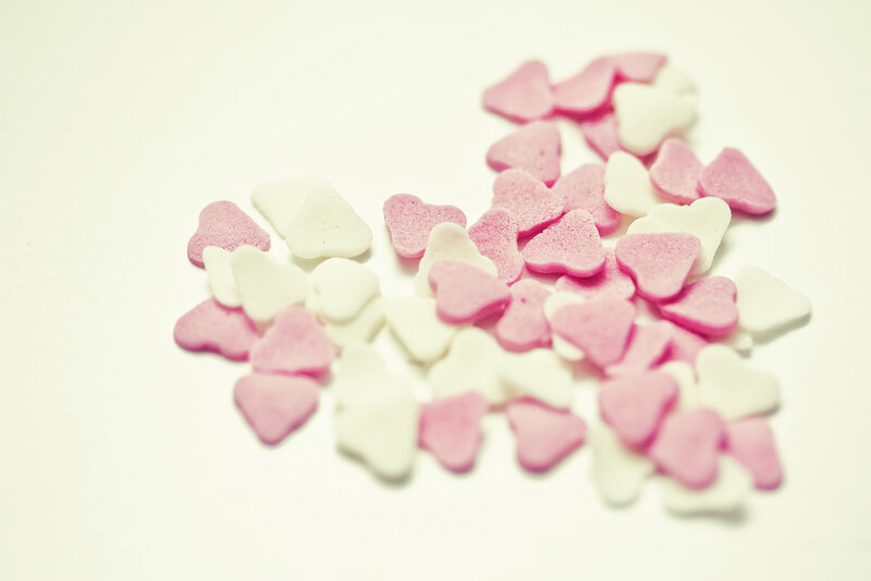 Pink and White Heart Candies — Calm