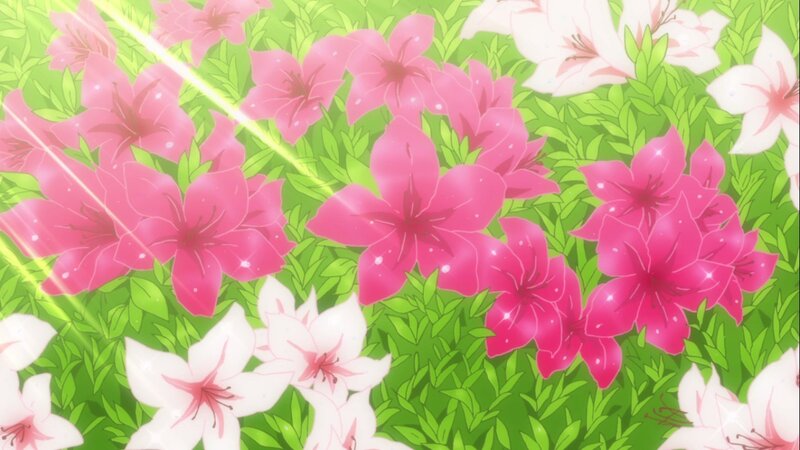 Pink and White Lilies — Green