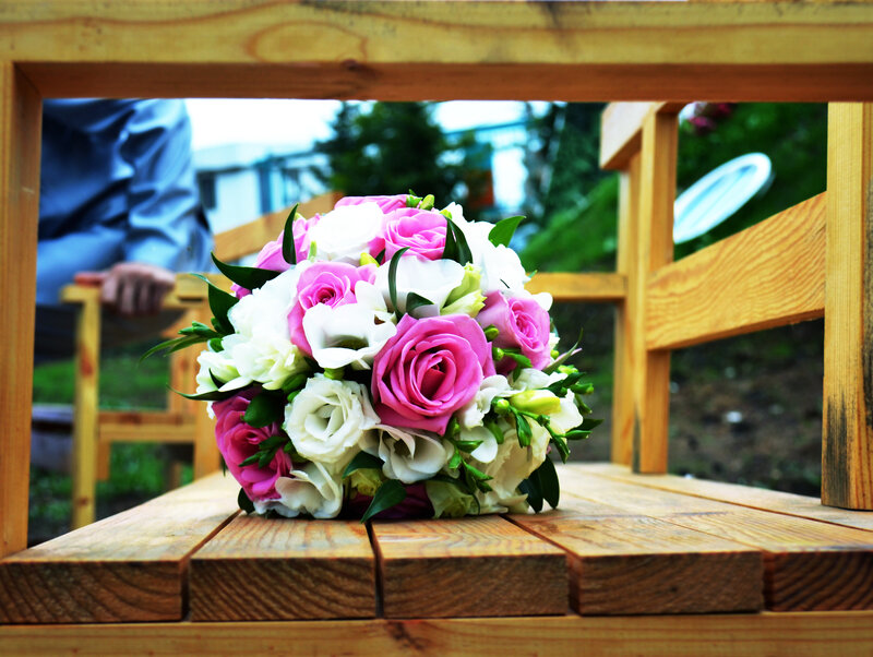 Pink and White Rose Bouquet — Calm, Afternoon